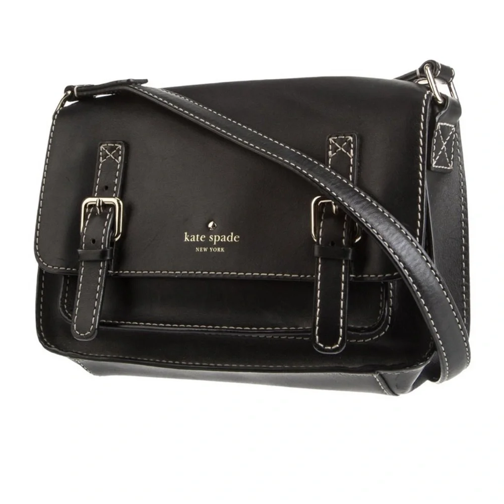 Kate Spade New York Allen Street Neil Leather Crossbody Bag Black